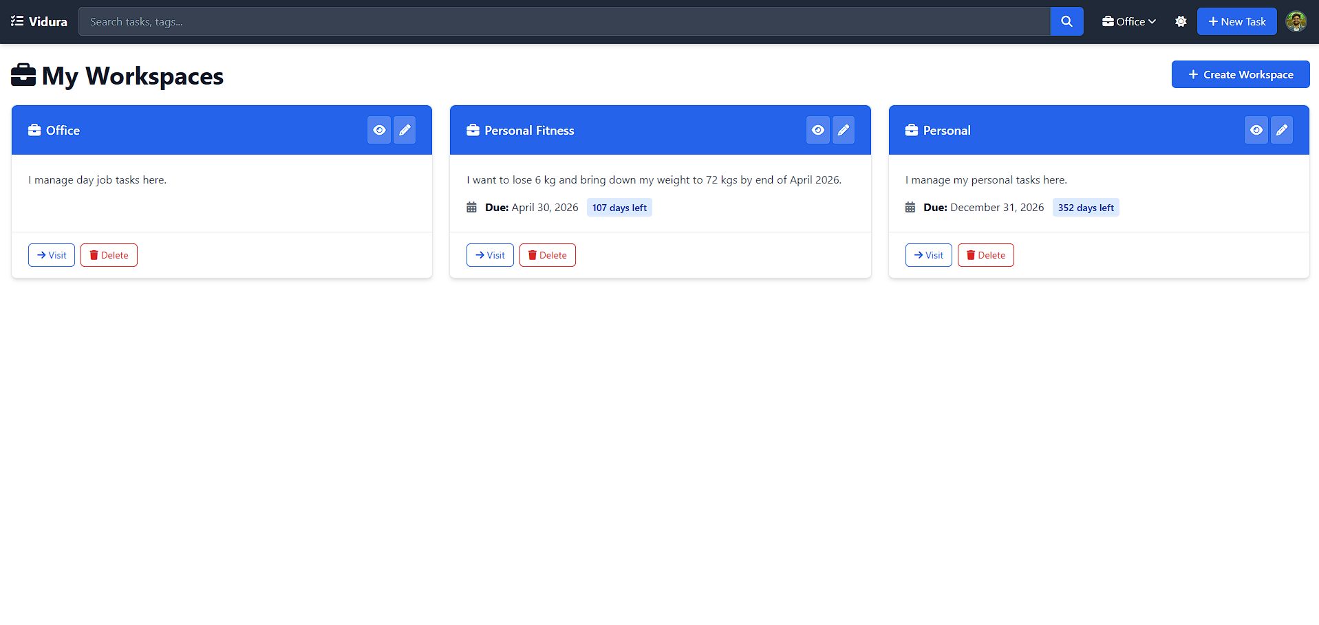 Workspace Organization